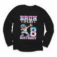 Bruh It's My 8th Birthday Baseball Ice Cream Drip 8 Year Old Youth Long Sleeve Tee Bruh It's My 8th Birthday Baseball Ice Cream Drip 8 Year Old Youth Long Sleeve Tee