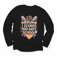 Bruh I Scored 100 Days Of School Baseball Ice Cream Drip Tee Youth Long Sleeve Tee Bruh I Scored 100 Days Of School Baseball Ice Cream Drip Tee Youth Long Sleeve Tee