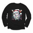 Christmas Baseball Boy Youth Kid Men Santa Hat Xmas Baseball Youth Long Sleeve Tee