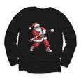 Christmas Baseball Player Santa Xmas Boys Men Toddler Youth Long Sleeve Tee