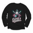 Coffee And Baseball Baseball Player Youth Long Sleeve Tee Coffee And Baseball Baseball Player Youth Long Sleeve Tee