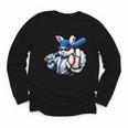 Cool Rabbit Baseball Easter Men Boy Toddler Kid Youth Long Sleeve Tee