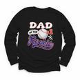 Dad Rookie Of Year 1st Birthday Baseball Theme Matching Youth Long Sleeve Tee