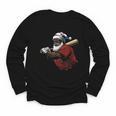 Dominican Republic Santa Christmas Baseball Beisbol Youth Long Sleeve Tee