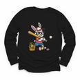 Easter Bunny Baseball Player Batter Rabbit Boys Kids Men Youth Long Sleeve Tee Easter Bunny Baseball Player Batter Rabbit Boys Kids Men Youth Long Sleeve Tee