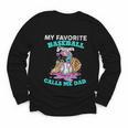My Favorite Baseball Player Calls Me Dad Ice Cream Drip Youth Long Sleeve Tee My Favorite Baseball Player Calls Me Dad Ice Cream Drip Youth Long Sleeve Tee