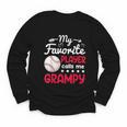 My Favorite Player Calls Me Grampy Baseball Grampy Youth Long Sleeve Tee My Favorite Player Calls Me Grampy Baseball Grampy Youth Long Sleeve Tee