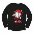 Game Day Baseball Drip Valentine Hearts Sport Lover Youth Long Sleeve Tee