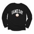 Game Day Baseball Player And Fan Graphic Youth Long Sleeve Tee