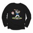 Goat Baseball Player With Bat And Ball Drip Animal Sports Youth Long Sleeve Tee Goat Baseball Player With Bat And Ball Drip Animal Sports Youth Long Sleeve Tee