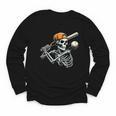 Halloween Boys Batting Skeleton Baseball Youth Long Sleeve Tee Halloween Boys Batting Skeleton Baseball Youth Long Sleeve Tee