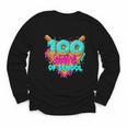 Happy 100 Days Of School Costume Baseball Drip Ice Cream Youth Long Sleeve Tee Happy 100 Days Of School Costume Baseball Drip Ice Cream Youth Long Sleeve Tee