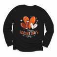 Happy Valentines Day Basketball Baseball Football Boys Youth Long Sleeve Tee