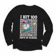I Hit 100 Days Of School Baseball Ice Cream Drip Boys Girls Youth Long Sleeve Tee I Hit 100 Days Of School Baseball Ice Cream Drip Boys Girls Youth Long Sleeve Tee