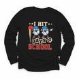 I Hit 100 Days Of School Baseball Kids Boy Teacher 100th Day Youth Long Sleeve Tee I Hit 100 Days Of School Baseball Kids Boy Teacher 100th Day Youth Long Sleeve Tee