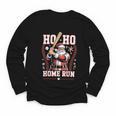 Ho Ho Home Run Baseball Christmas Holiday Sports Santa Youth Long Sleeve Tee Ho Ho Home Run Baseball Christmas Holiday Sports Santa Youth Long Sleeve Tee