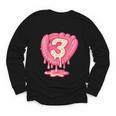 Ice Cream Baseball Glove 3rd Birthday Edition Youth Long Sleeve Tee Ice Cream Baseball Glove 3rd Birthday Edition Youth Long Sleeve Tee