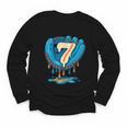 Ice Cream Baseball Glove 7th Birthday Edition Youth Long Sleeve Tee Ice Cream Baseball Glove 7th Birthday Edition Youth Long Sleeve Tee