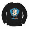 Ice Cream Baseball Glove 8th Birthday Edition Youth Long Sleeve Tee Ice Cream Baseball Glove 8th Birthday Edition Youth Long Sleeve Tee