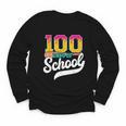 Ice Cream Drip 100 Days Of School Baseball Boys 100th Day Youth Long Sleeve Tee