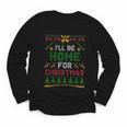I’Ll Be Home For Christmas Baseball Ugly Sweater Youth Long Sleeve Tee I’Ll Be Home For Christmas Baseball Ugly Sweater Youth Long Sleeve Tee