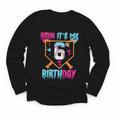Kids Baseball Drip Bruh It's My 6th Birthday Boy Ice Cream Drip Youth Long Sleeve Tee Kids Baseball Drip Bruh It's My 6th Birthday Boy Ice Cream Drip Youth Long Sleeve Tee