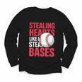 Kids Stealing Hearts Like I Steal Bases Cute Baseball Boys Youth Long Sleeve Tee Kids Stealing Hearts Like I Steal Bases Cute Baseball Boys Youth Long Sleeve Tee