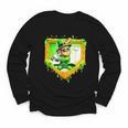 Leprechaun Baseball St Patricks Day Ice Cream Drip Men Boys Youth Long Sleeve Tee