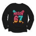 Mason 67 Ice Cream Drip Baseball Meme Youth Long Sleeve Tee Mason 67 Ice Cream Drip Baseball Meme Youth Long Sleeve Tee