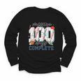 Mission 100 Days Complete Baseball 100th Day Of School Boys Youth Long Sleeve Tee