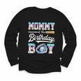 Mommy Of The Birthday Boy Baseball Ice Cream Drip Matching Youth Long Sleeve Tee