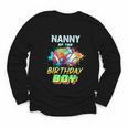 Nanny Of The Birthday Boy Baseball Football Colorful Youth Long Sleeve Tee Nanny Of The Birthday Boy Baseball Football Colorful Youth Long Sleeve Tee