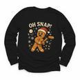 Oh Snap Gingerbreadman Christmas Baseball Youth Long Sleeve Tee Oh Snap Gingerbreadman Christmas Baseball Youth Long Sleeve Tee