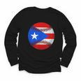 Puerto Rico Baseball Flag Boricua Beisbol Fan Gear Youth Long Sleeve Tee Puerto Rico Baseball Flag Boricua Beisbol Fan Gear Youth Long Sleeve Tee