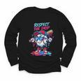 Respect The Drip Baseball Bat Sunglasses Mascot Youth Long Sleeve Tee Respect The Drip Baseball Bat Sunglasses Mascot Youth Long Sleeve Tee