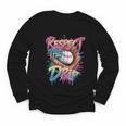 Respect The Drip Baseball Drip Glove Youth Boys Girls Player Youth Long Sleeve Tee Respect The Drip Baseball Drip Glove Youth Boys Girls Player Youth Long Sleeve Tee