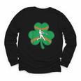 Retro Shamrock Baseball St Patricks Day Men Women Boys Girls Youth Long Sleeve Tee