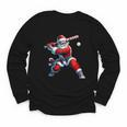 Santa Playing Baseball Men Boys Christmas Baseball Player Youth Long Sleeve Tee Santa Playing Baseball Men Boys Christmas Baseball Player Youth Long Sleeve Tee
