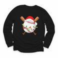 Santa Sports For Men Boys Christmas Baseball Player Youth Long Sleeve Tee Santa Sports For Men Boys Christmas Baseball Player Youth Long Sleeve Tee