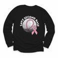 Save 2nd Base Breast Cancer Awareness Pink Ribbon Baseball Youth Long Sleeve Tee Save 2nd Base Breast Cancer Awareness Pink Ribbon Baseball Youth Long Sleeve Tee