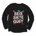 SEIS Siete Guey Baseball Drip Mexico Spanish 67 Slang Boys Youth Long Sleeve Tee SEIS Siete Guey Baseball Drip Mexico Spanish 67 Slang Boys Youth Long Sleeve Tee