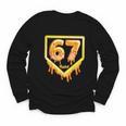 Six Seven 67 Meme Gen Alpha Slang Baseball 101 Youth Long Sleeve Tee Six Seven 67 Meme Gen Alpha Slang Baseball 101 Youth Long Sleeve Tee