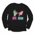 Six Seven 67 Meme Ice Cream Drip Baseball For Boy Kids Youth Long Sleeve Tee Six Seven 67 Meme Ice Cream Drip Baseball For Boy Kids Youth Long Sleeve Tee