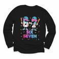 Six Seven Baseball Ice Cream Drip 6 7 Meme Gen Alpha Slang Youth Long Sleeve Tee