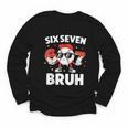 Six Seven Bruh Valentines Baseball Kids 67 Valentine Boys Youth Long Sleeve Tee Six Seven Bruh Valentines Baseball Kids 67 Valentine Boys Youth Long Sleeve Tee
