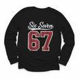 Six Seven Meme Boys Girls Kids 67 Baseball Jersey Youth Long Sleeve Tee