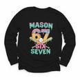 Six Seven Meme Mason Ice Cream Drip Baseball Number 67 Youth Long Sleeve Tee Six Seven Meme Mason Ice Cream Drip Baseball Number 67 Youth Long Sleeve Tee