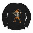 Skeleton Baseball Player Costume Halloween Men Boys Youth Long Sleeve Tee