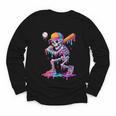 Skelton Playing Baseball Halloween Baseball Drip Boys Kids Youth Long Sleeve Tee Skelton Playing Baseball Halloween Baseball Drip Boys Kids Youth Long Sleeve Tee