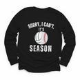 Sorry I Can't It's Volleyball Baseball Season Mom Of Both Youth Long Sleeve Tee Sorry I Can't It's Volleyball Baseball Season Mom Of Both Youth Long Sleeve Tee